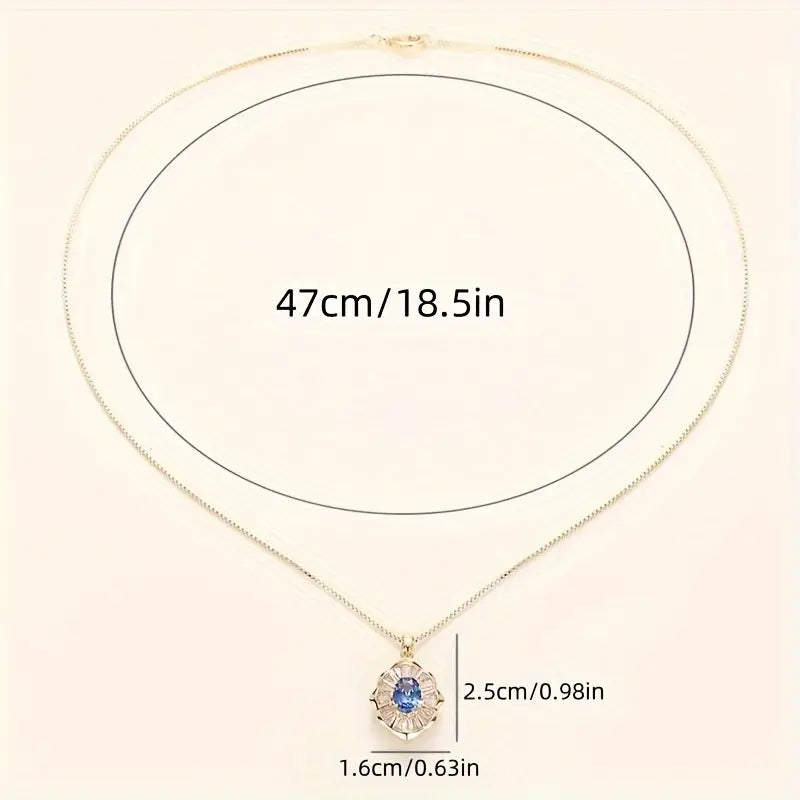 Kavella Noctazure Necklace - Rose & Oliver