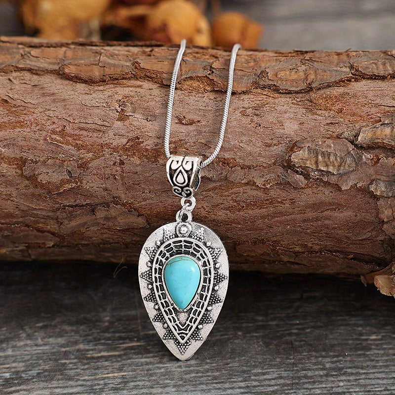 Arlisse Turquoise Teardrop Necklace - Rose & Oliver