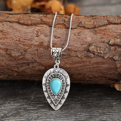 Arlisse Turquoise Teardrop Necklace - Rose & Oliver