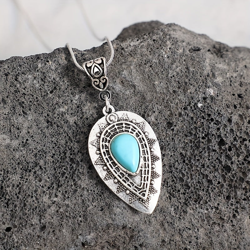 Arlisse Turquoise Teardrop Necklace - Rose & Oliver