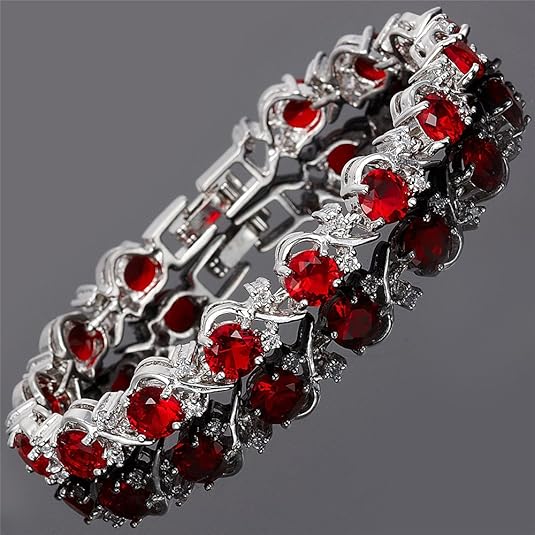 Ruby Vine Tennis Bracelet - Rose & Oliver
