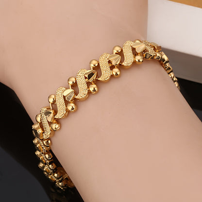 Lily Ornate Wave Bracelet - Rose & Oliver