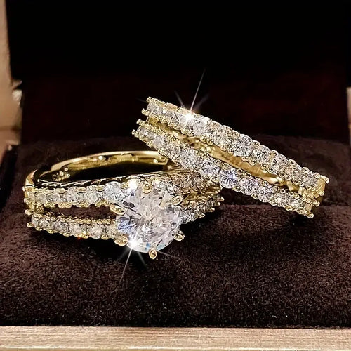 Eternal Radiance Ring Set - Rose & Oliver