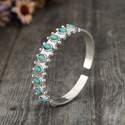 Azmira Turquoise Cuff Bracelet - Rose & Oliver