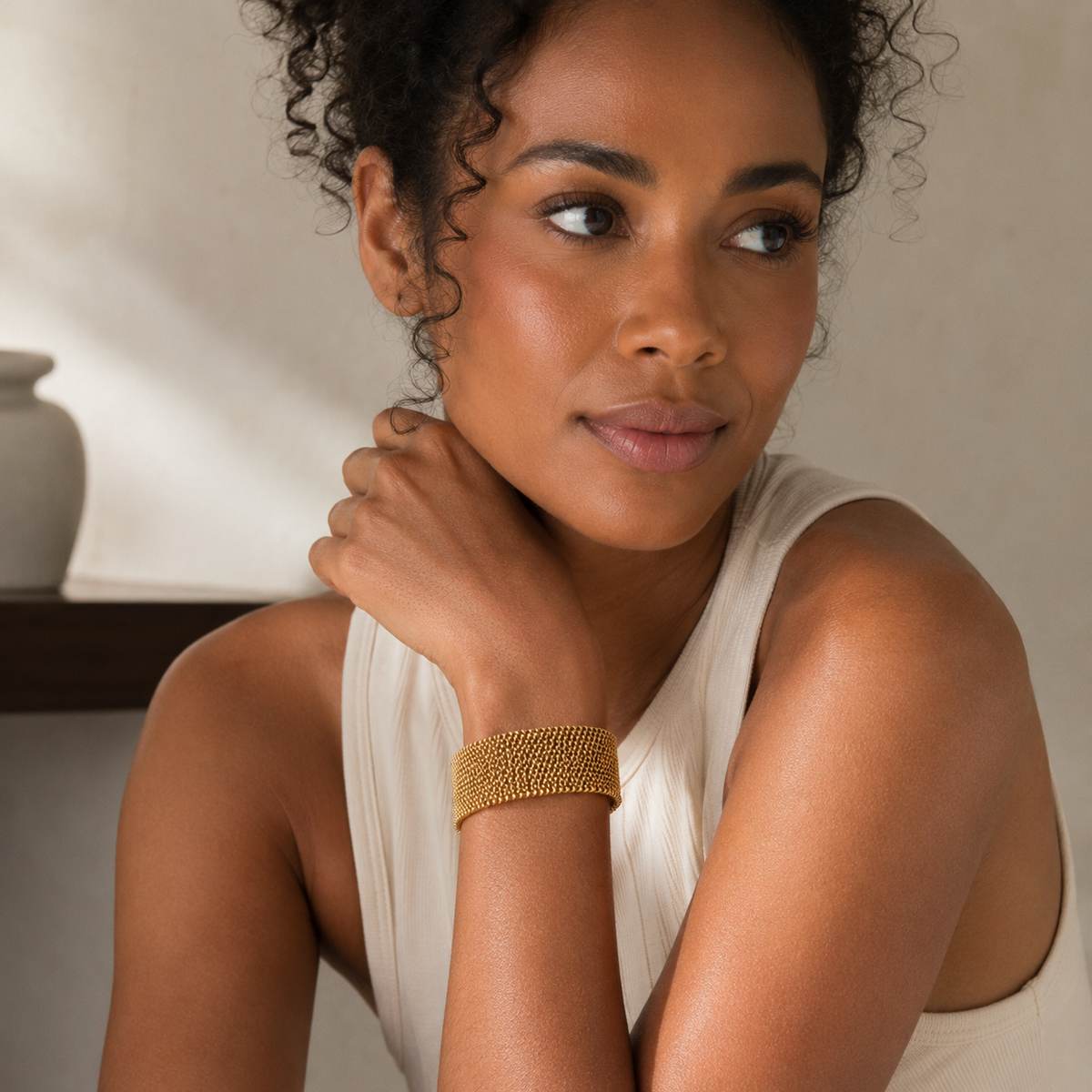 Vintage Gold Link Bracelet - Rose & Oliver
