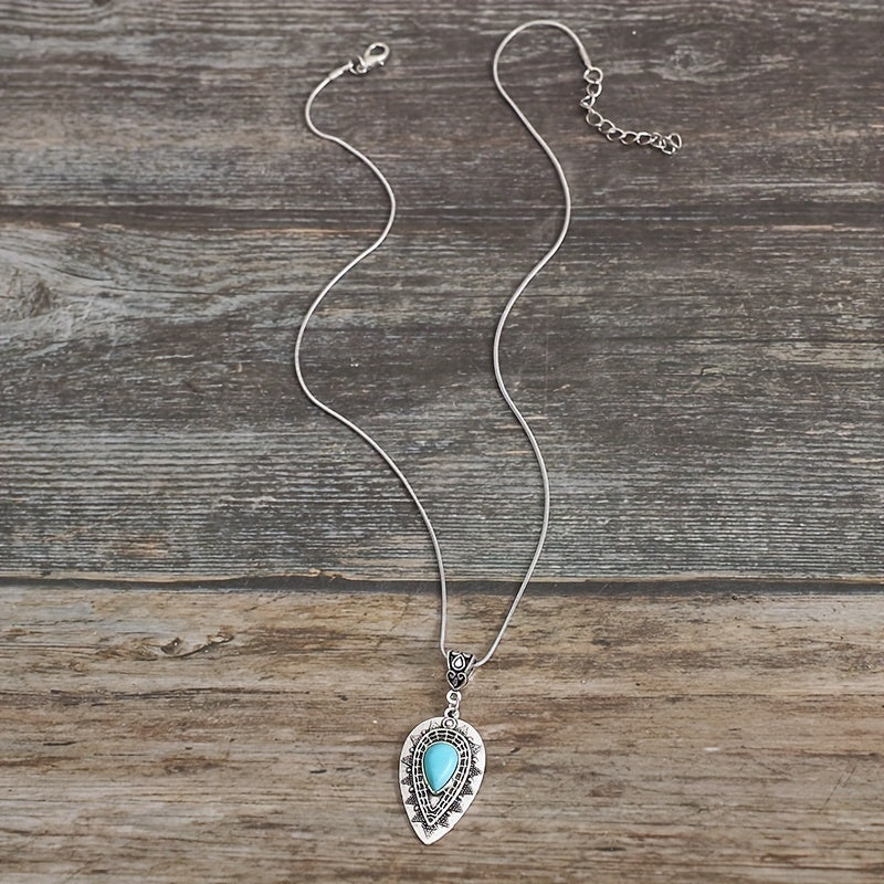 Arlisse Turquoise Teardrop Necklace - Rose & Oliver