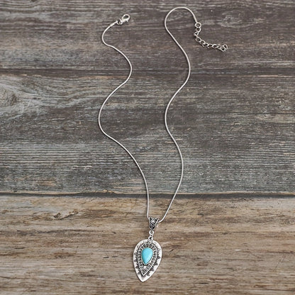 Arlisse Turquoise Teardrop Necklace - Rose & Oliver