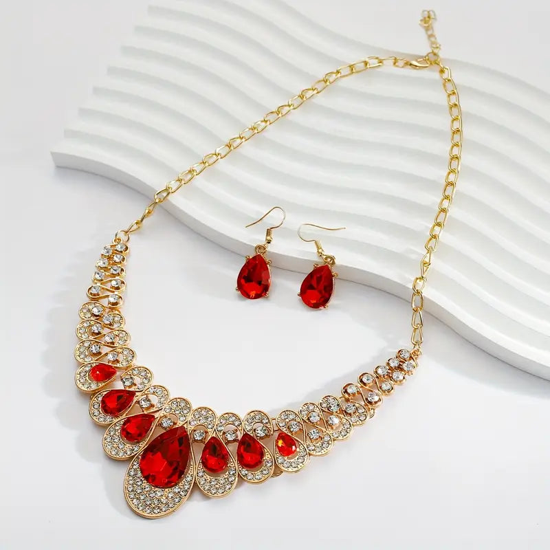 Maevina Crimselle Jewelry Set - Rose & Oliver