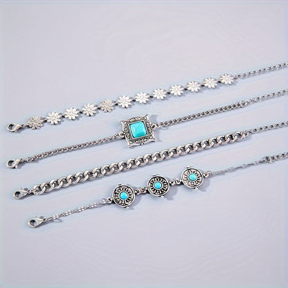 Sky Stone Layered Bracelet Set - Rose & Oliver