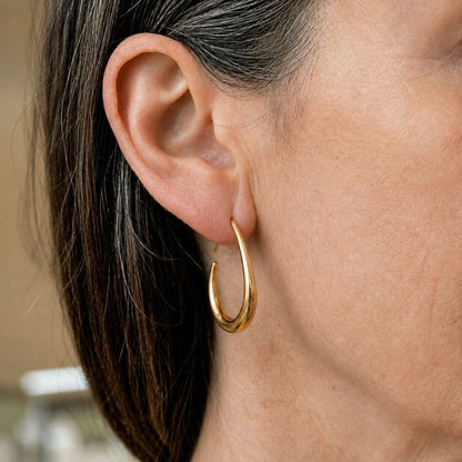 Antique Gold Hoop Earrings