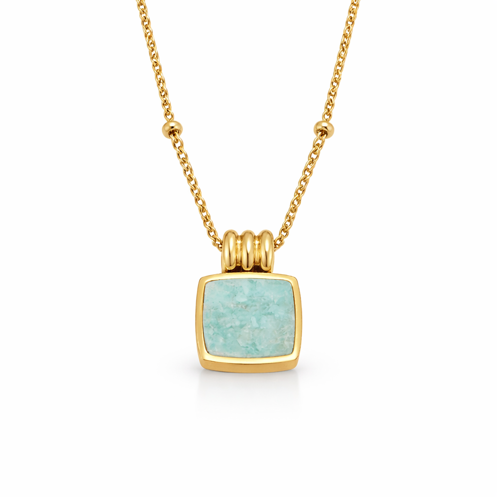Astoria Green Stone Pendant Necklace - Rose & Oliver