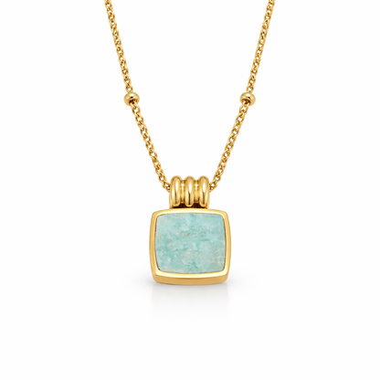 Astoria Green Stone Pendant Necklace - Rose & Oliver