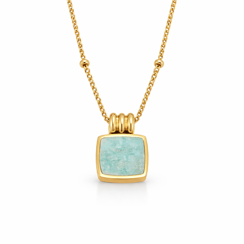 Astoria Green Stone Pendant Necklace - Rose & Oliver