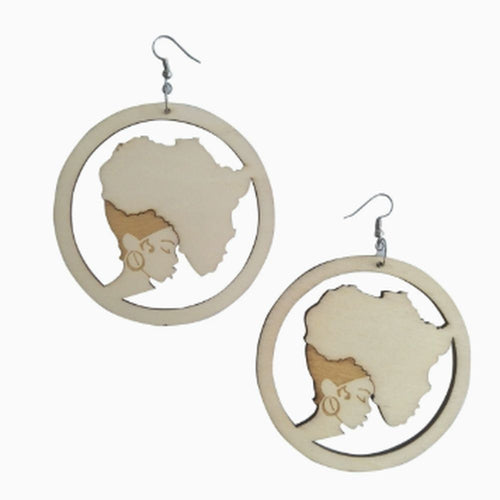 Vintage Silver Face Rounded Earrings