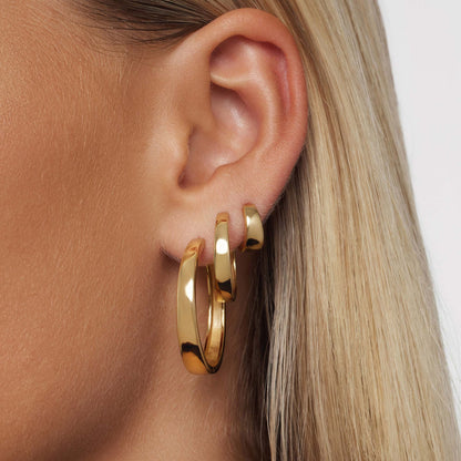 Gia Statement Hoop Earrings - Rose & Oliver