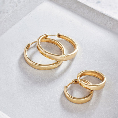 Gia Chunky Hoops - Rose & Oliver