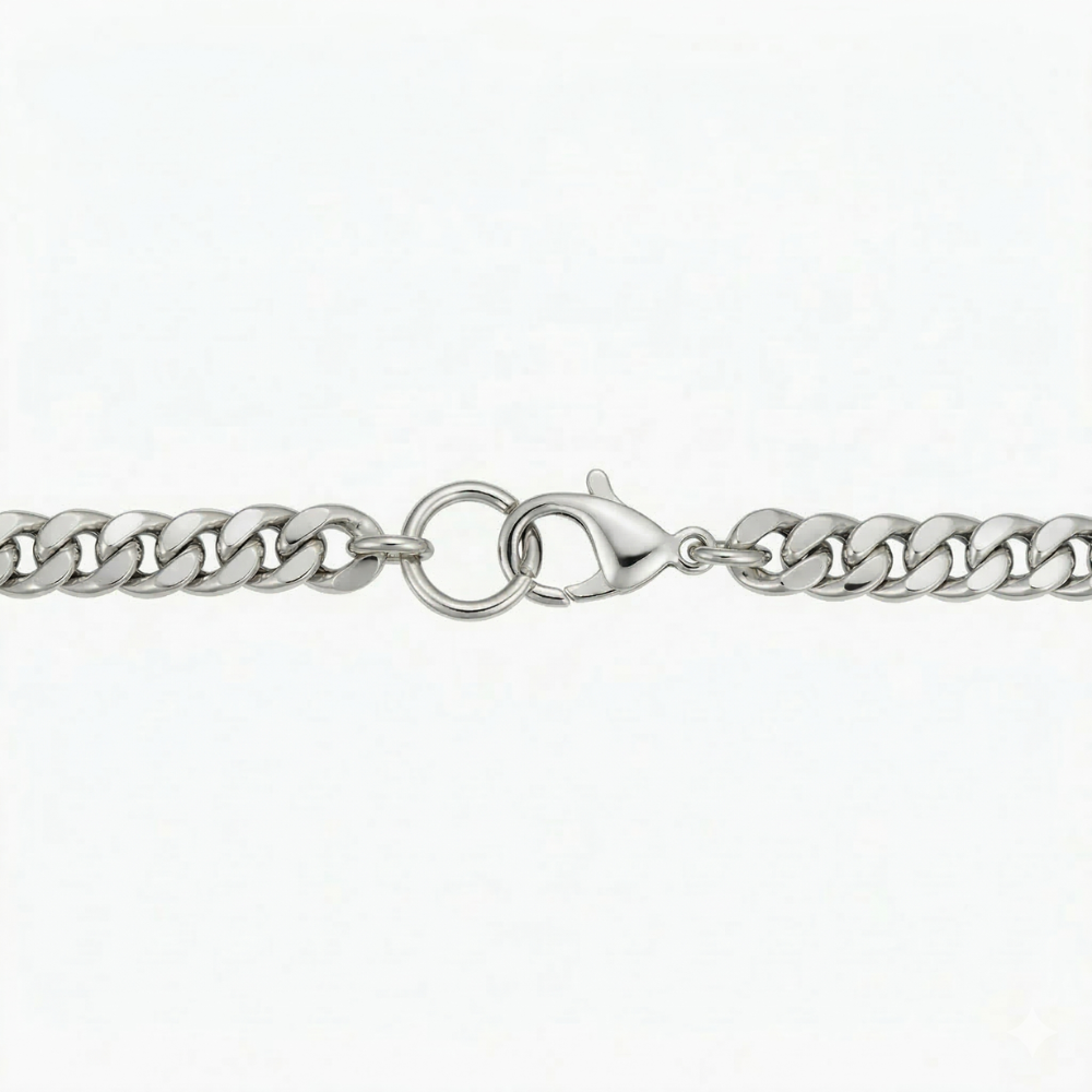 Estate Cuban Bracelet (White Gold) - Rose & Oliver