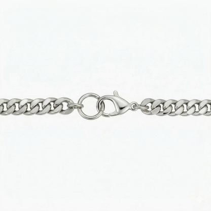 Estate Cuban Bracelet (White Gold) - Rose & Oliver