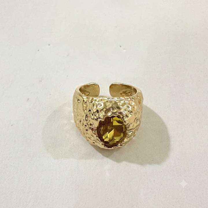 Vintage Triple Purple Crystal Ring