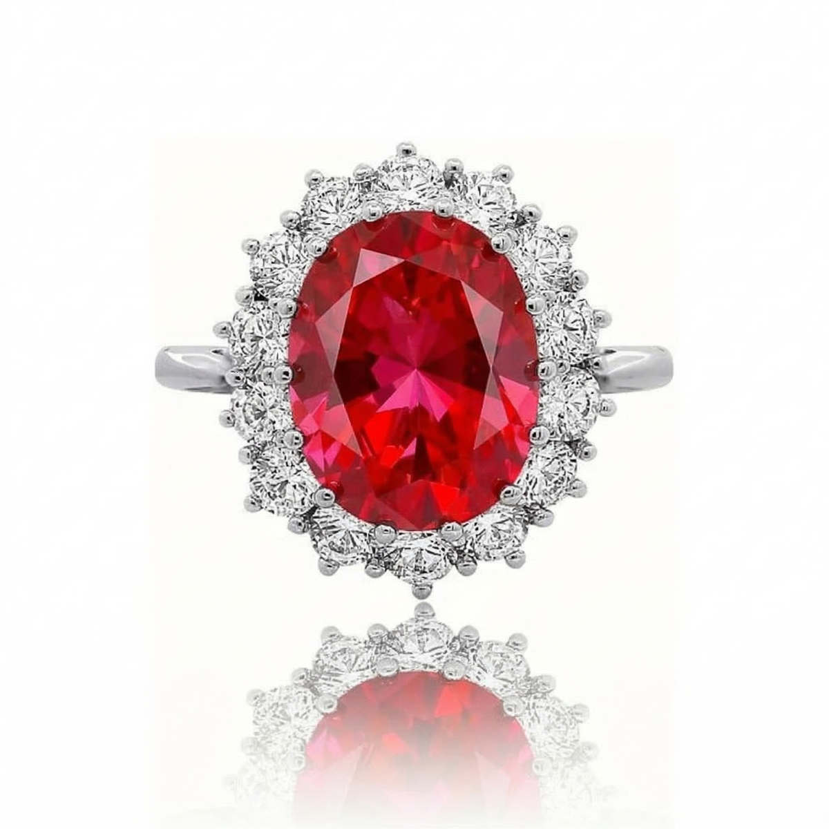 Scarlet Crown Ruby Ring - Rose & Oliver