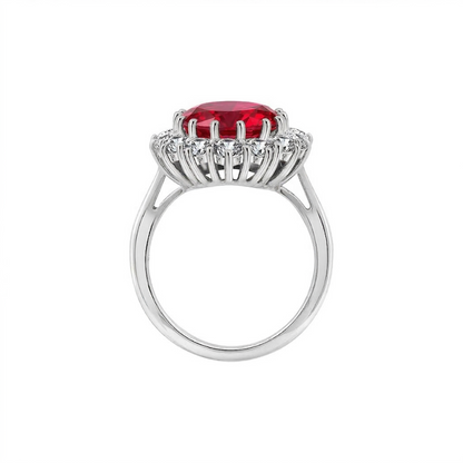 Scarlet Crown Ruby Ring - Rose & Oliver