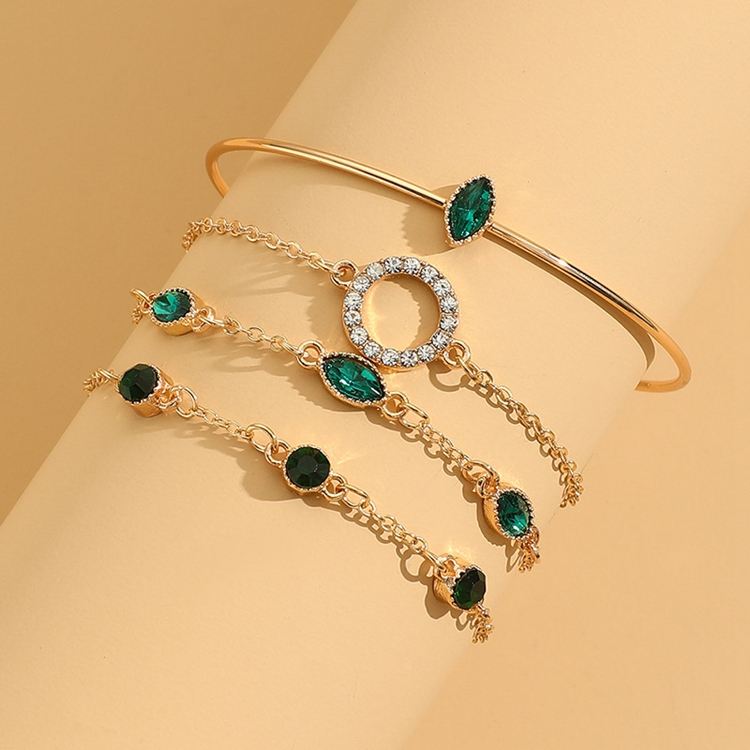 Marisa Emerald Bracelet Set - Rose & Oliver