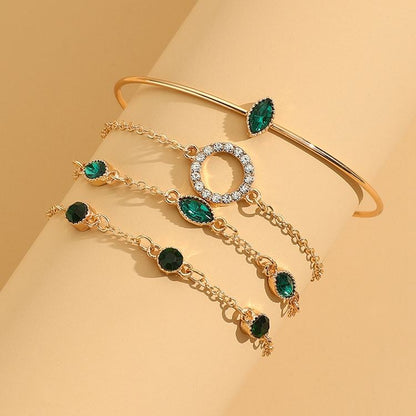 Marisa Emerald Bracelet Set - Rose & Oliver