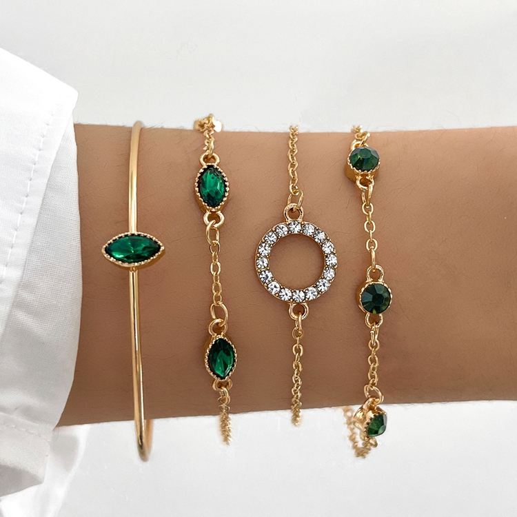 Marisa Emerald Bracelet Set - Rose & Oliver
