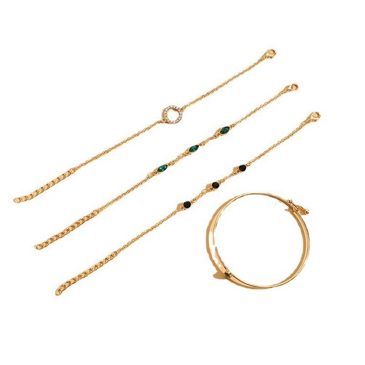 Marisa Emerald Bracelet Set - Rose & Oliver