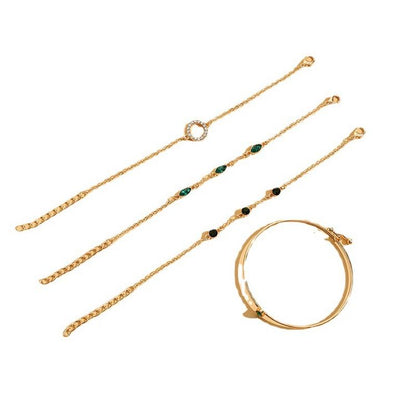 Marisa Emerald Bracelet Set - Rose & Oliver