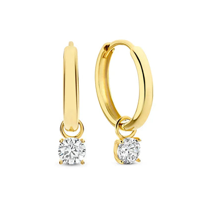 Moon Tear Hoop Earrings - Rose & Oliver