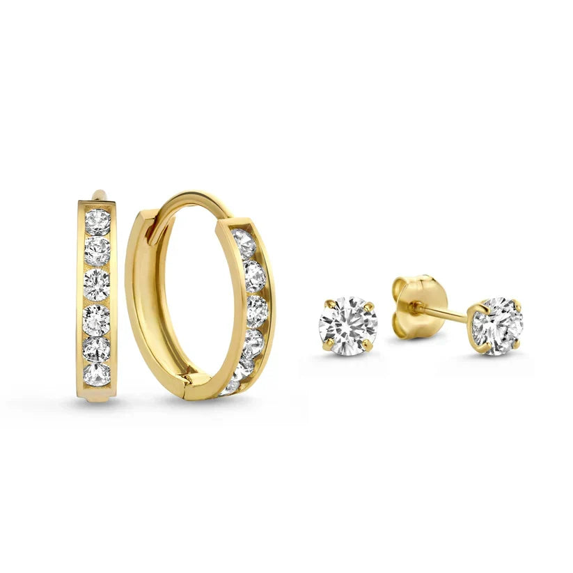 Dara Brilliant Stone Earrings - Rose & Oliver