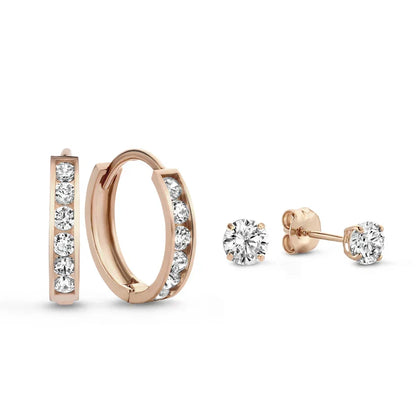 Dara Brilliant Stone Earrings - Rose & Oliver