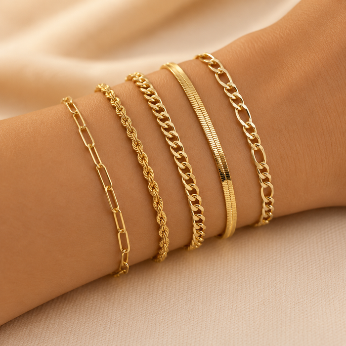Ellis™ | Gold Bracelet Set by Rose & Oliver - product image 1