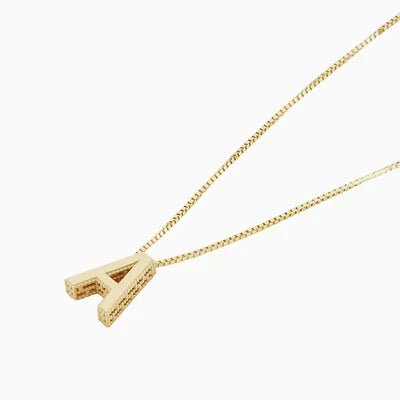 Love Letter Initial Necklace (White Gold) - Rose & Oliver
