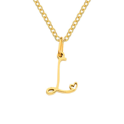 Initial Heart Necklace - Rose & Oliver