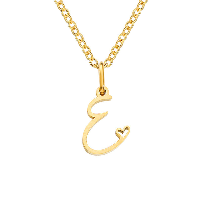 Initial Heart Necklace - Rose & Oliver