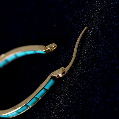 Caspian Edge Hoop Earrings - Rose & Oliver