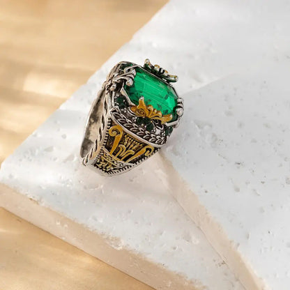 Klara Emerin Ring (Mixed Gold) - Rose & Oliver