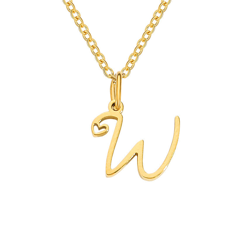 Initial Heart Necklace - Rose & Oliver
