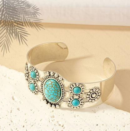 Seren Turquoise Cuff Bracelet - Rose & Oliver