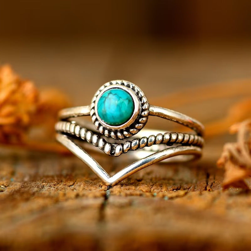 Velora Turquoise Beaded Ring - Rose & Oliver