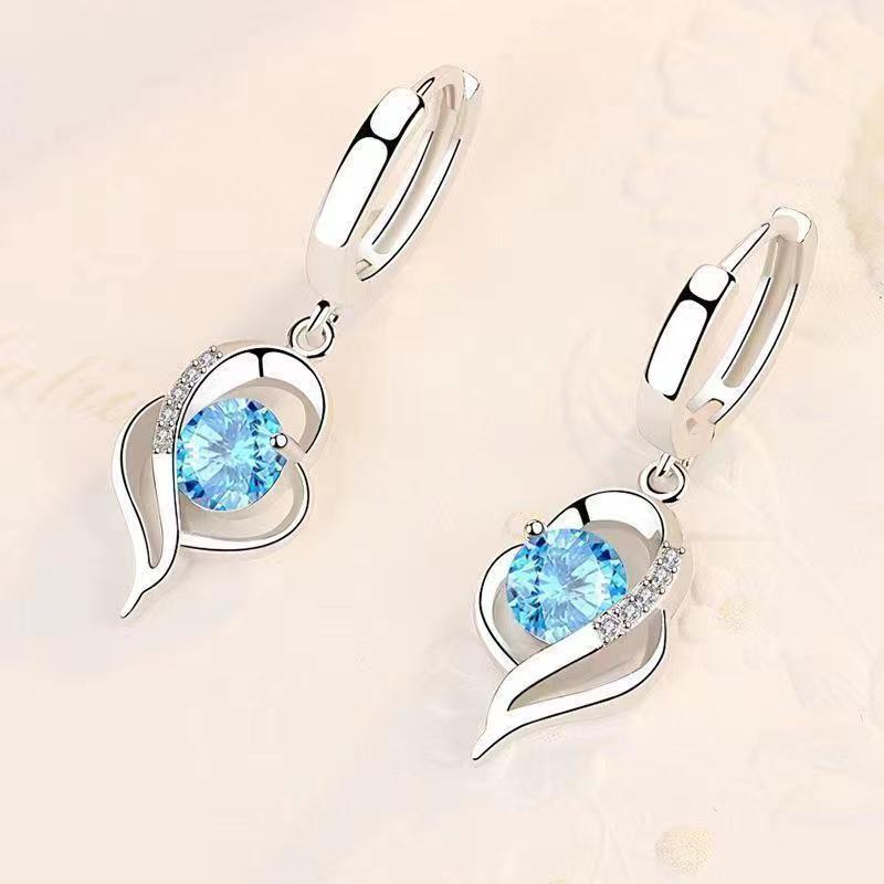 Eclipse Heart Drop Earrings - Rose & Oliver