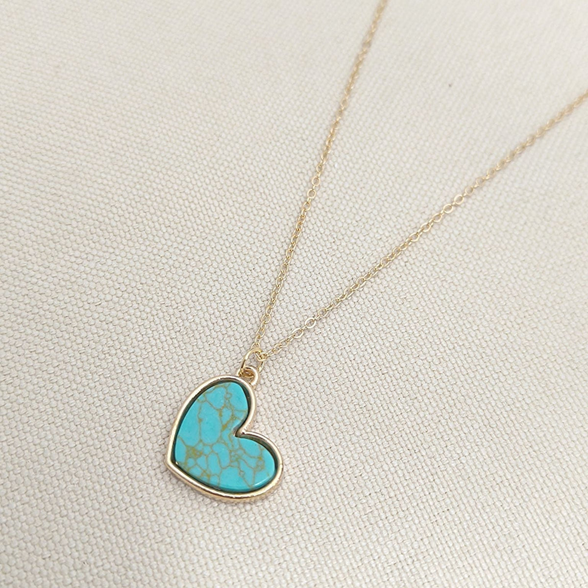 Turquoise Love Necklace - Rose & Oliver