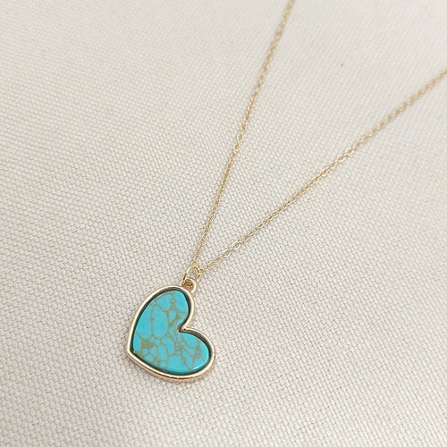 Turquoise Love Necklace - Rose & Oliver