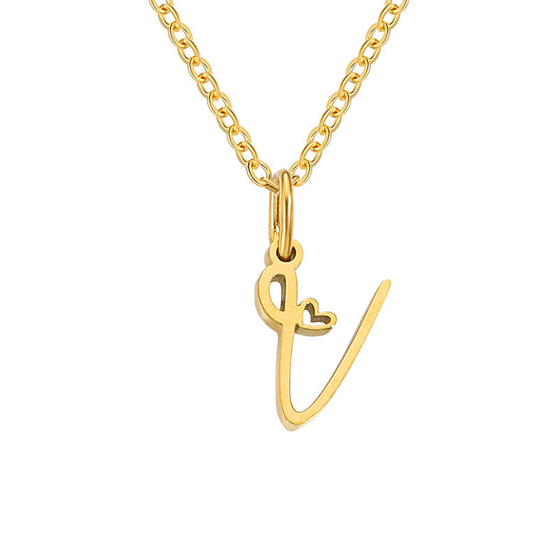 Initial Heart Necklace - Rose & Oliver