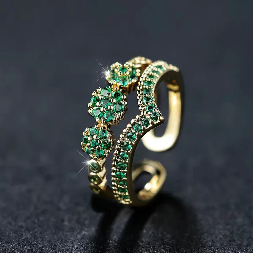 Marisa Sparkling Emerald Ring - Rose & Oliver