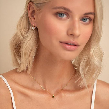 Love Letter Initial Necklace (Gold) - Rose & Oliver
