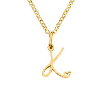Initial Heart Necklace - Rose & Oliver