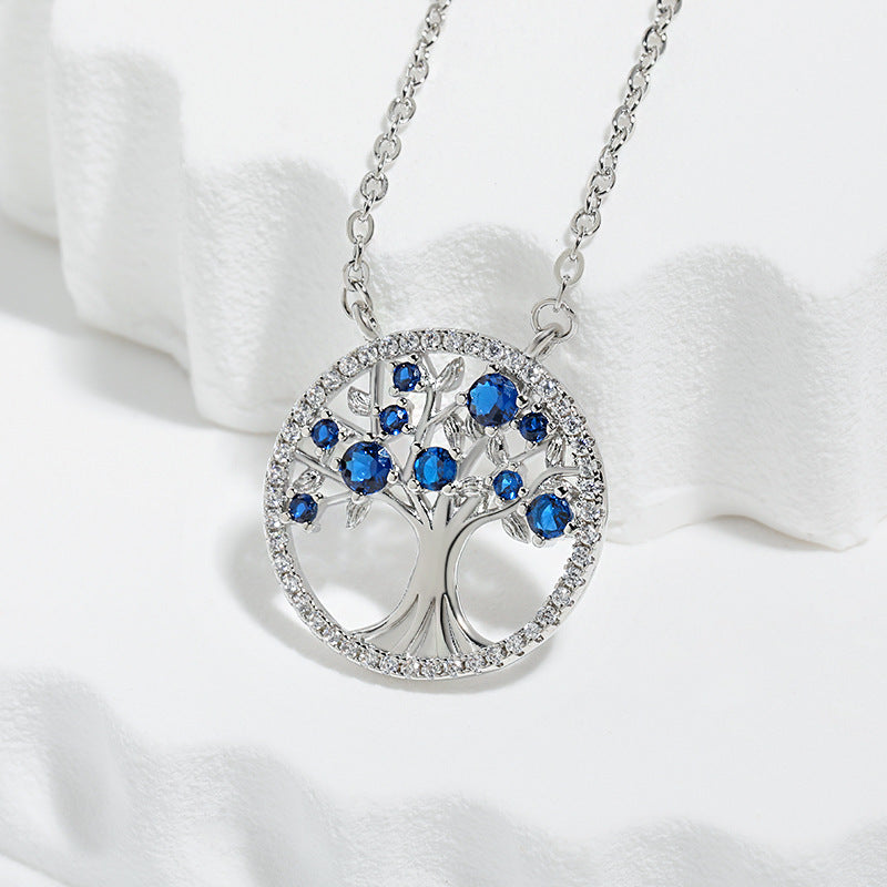 Tree of Life Sapphire Necklace - Rose & Oliver